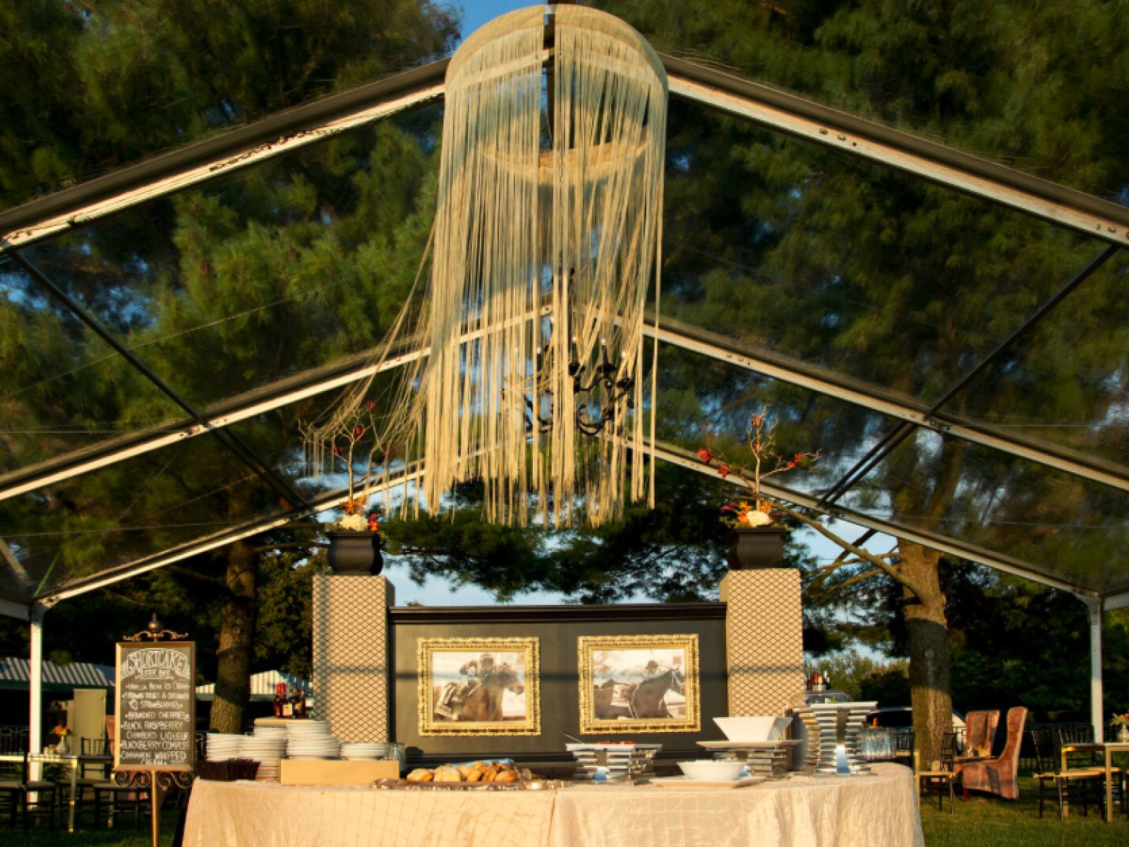 Tent on Hoofstrike Club lawn